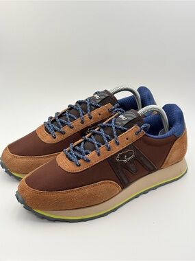Karhu Albatross Control Men's Brown Suede & Mesh Sneakers with Navy Lining 8